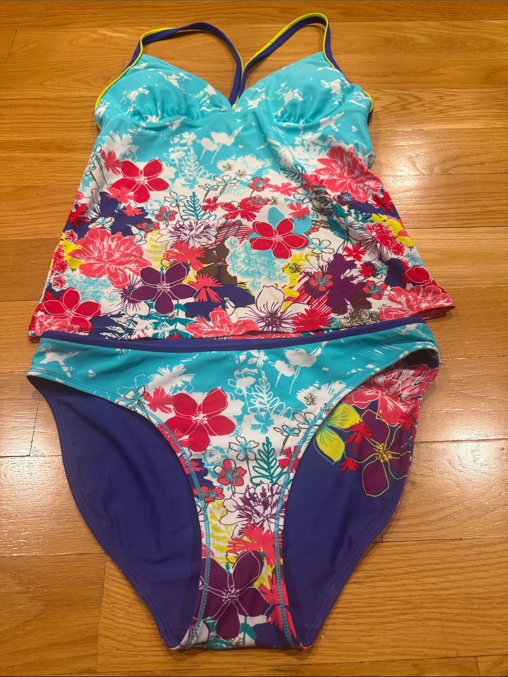 Athleta 2 piece swimsuit size small .